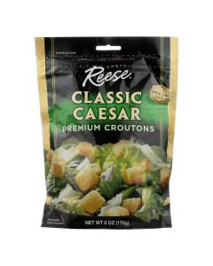 Reese Croutons Caesar Salad - Case of 12 - 6 oz.