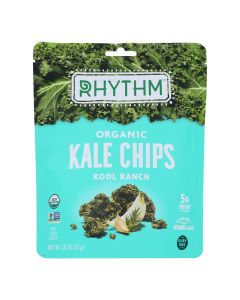 Rhythm Superfoods Kale Chips - Kool Ranch - Case of 12 - 2 oz.