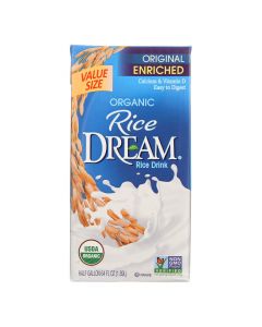 Rice Dream Original Rice Drink - Enriched Organic - Case of 8 - 64 Fl oz.
