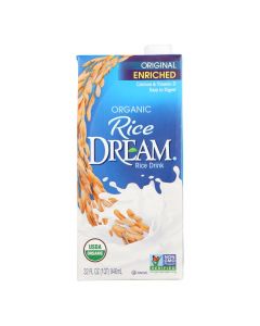 Rice Dream Original Rice Drink - Enriched Vanilla - Case of 12 - 32 Fl oz.
