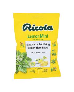 Ricola Herb Throat Drops Lemon Mint - 24 Drops - Case of 12