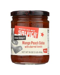Salpica Salsas Dip - Mango Peach - Case of 6 - 16 oz.