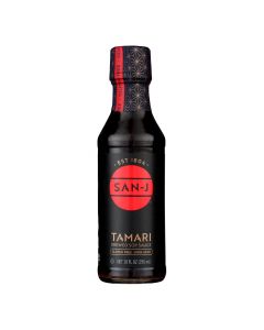 San - J Tamari Soy Sauce - Case of 6 - 10 Fl oz.