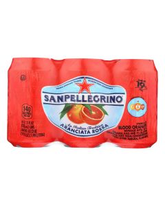 San Pellegrino Sparkling Water - Aranciata Rossa - Case of 4 - 11.1 Fl oz.