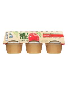 Santa Cruz Organic Apple Sauce - Case of 12 - 4 oz.