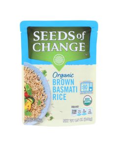 Seeds of Change Organic Rishikesh Brown Basmati Rice - Case of 12 - 8.5 oz.