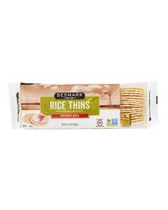 Sesmark Foods Rice Thins - Brown - Case of 12 - 3.5 oz.