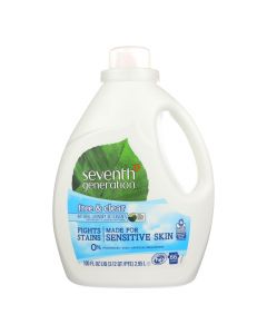 Seventh Generation Natural Laundry Detergent - Free and Clear - Case of 4 - 100 Fl oz.