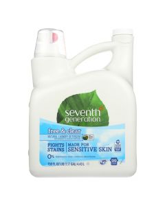 Seventh Generation Natural Laundry Detergent - Free and Clear - Case of 4 - 150 Fl oz.