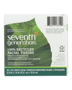 Seventh Generation Recycled Facial Tissue - Cube - Case of 36 - 85 Count
