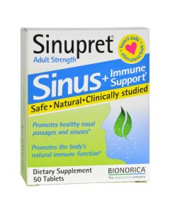 Sinupret Bionorica Sinus Immune Support Adult Strength - 50 Tablets