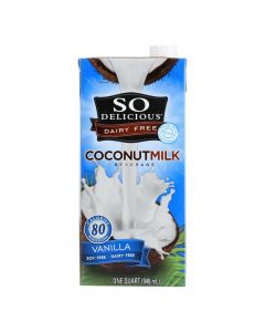 So Delicious Coconut Milk Beverage - Vanilla - Case of 12 - 32 Fl oz.