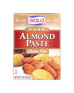 Solo Pure Almond Paste  - Case of 6 - 8 OZ