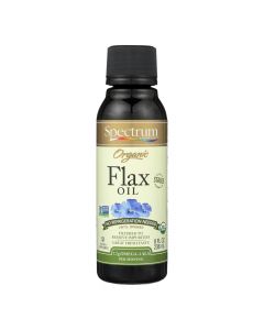 Spectrum Essentials Organic Flax Oil Dietary Supplement  - Case of 12 - 8 FZ
