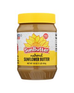 Sunbutter Sunflower Butter - Natural - Case of 6 - 16 oz.