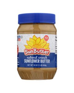 Sunbutter Sunflower Butter - Natural Crunch - Case of 6 - 16 oz.
