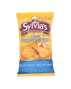 Sylvia's Crispy Fried Chicken Mix - Case of 9 - 10 oz.