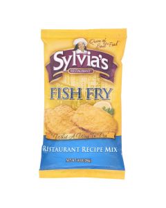 Sylvia's Fish Fry Mix - Case of 9 - 10 oz.