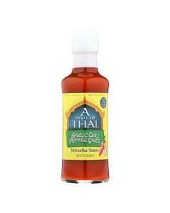 Taste of Thai Garlic Chili Pepper Sriracha Sauce - Case of 12 - 7 oz.