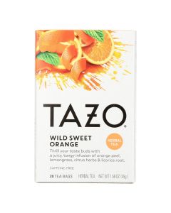 Tazo Tea Herbal Tea - Wild Sweet Orange - Case of 6 - 20 BAG