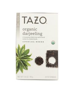 Tazo Tea Organic Tea - Darjeeling - Case of 6 - 20 BAG