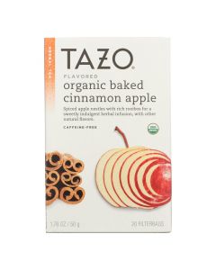 Tazo Tea Organic Tea - Hot Apple Red - Case of 6 - 20 BAG
