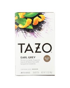 Tazo Tea Scented Black Tea - Earl Grey - Case of 6 - 20 BAG