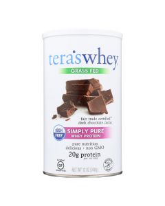 Tera's Whey Protein - rBGH Free - Fair Trade Dark Chocolate - 12 oz