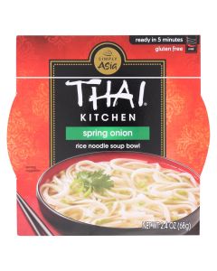 Thai Kitchen Rice Noodle Soup Bowl - Spring Onion - Case of 6 - 2.4 oz.
