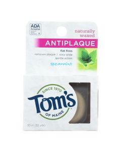 Tom's of Maine Antiplaque Flat Floss Waxed Spearmint - 32 Yards - Case of 6