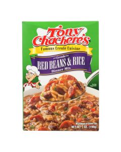 Tony Chachere's - Dinner Rice & Bean - Case of 12 - 7 OZ