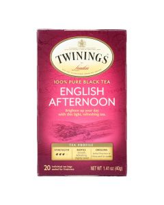 Twinings Tea Black Tea - English Afternoon - Case of 6 - 20 Bags