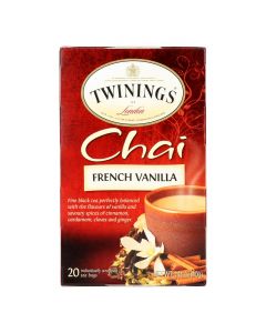 Twinings Tea Chai - French Vanilla - Case of 6 - 20 Bags