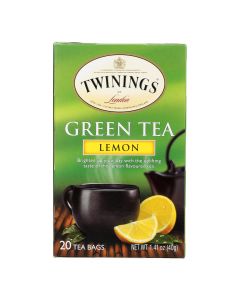 Twinings Tea Green Tea - Lemon - Case of 6 - 20 Bags