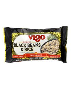 Vigo Black Bean and Rice - Case of 12 - 8 oz.