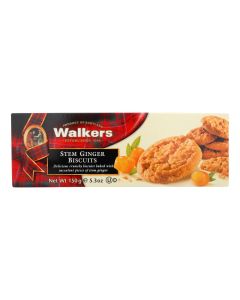 Walkers Shortbread Biscuits - Stem Ginger and Chocolate - Case of 12 - 5.3 oz.