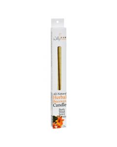 Wally's Natural Products Herbal Beeswax Candles - 2 Pk