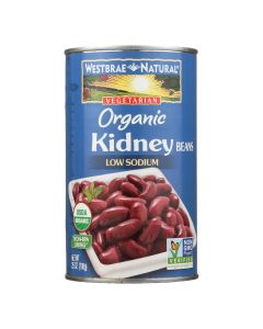 Westbrae Foods Organic Kidney Beans - Case of 12 - 25 oz.