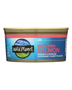 Wild Planet Wild Alaskan Pink Salmon - Case of 12 - 6 oz.