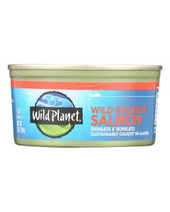 Wild Planet Wild Pacific Sockeye Salmon - Case of 12 - 6 oz.