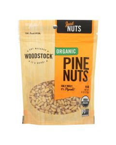 Woodstock Organic Pine Nuts - Case of 8 - 6 OZ
