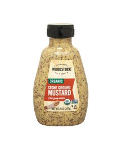 Woodstock Organic Stone Ground Mustard - Case of 12 - 8 OZ