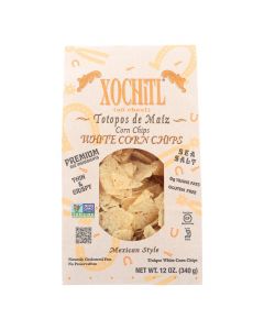Xochitl Mexican Style Unique White Corn Chips  - Case of 10 - 12 OZ