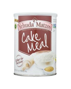 Yehuda - Cake Meal Canister Kosher for Passover - Case of 12 - 16 OZ