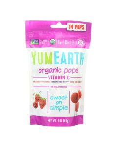 Yummy Earth Organic Vitamin C Pops - 3 oz - Case of 6