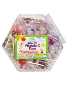 Yummy Earth Organic Vitamin C Pops Counter Bin - 150 Pops